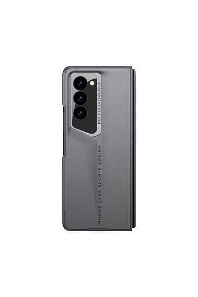 zore Galaxy Z Fold 6 Case Ultra Slim Camera Protected Hard Rubber Zore Procase Cover-Gray
