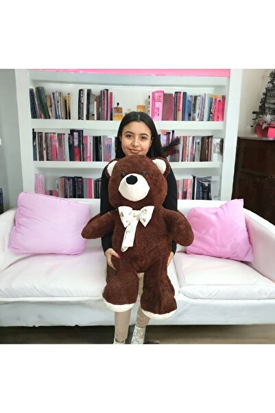 Mellito Toyzz 70 Cm Koyu Kahve Pelus Ayı Oturan Ayıcık Uyku Arkadaşı Ve Hediye