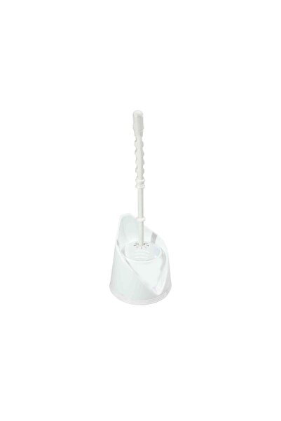 Lüks Banyo Wc Tuvalet Fırçası Plastik Korumalı Altlık Beyaz 368483
