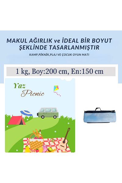 OKAVANGO 150-200 Cm Children's Sea and Beach Supplies - Beach Mat, Sand-repellent Beach Cover, Beach Cushion