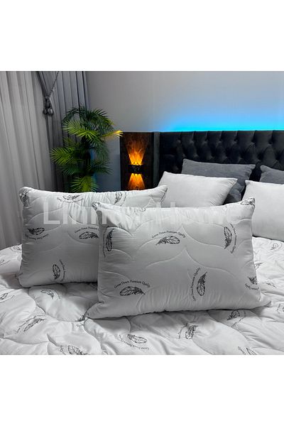 Linnda Home Μαξιλάρι Puffy Down 2 τεμαχίων - (*** Δώρο 2 μαξιλαριών μαξιλαριών***)