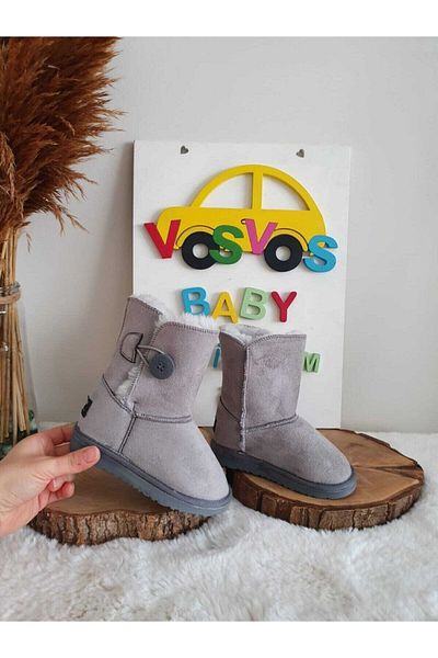 VOSVOSBABYSTORE Светлосиви ботуши (Поръчайте поне 1 размер по-големи)