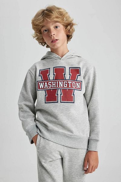 DeFacto Thick and Hooded Boy's Sweatshirt - B2054a823wn