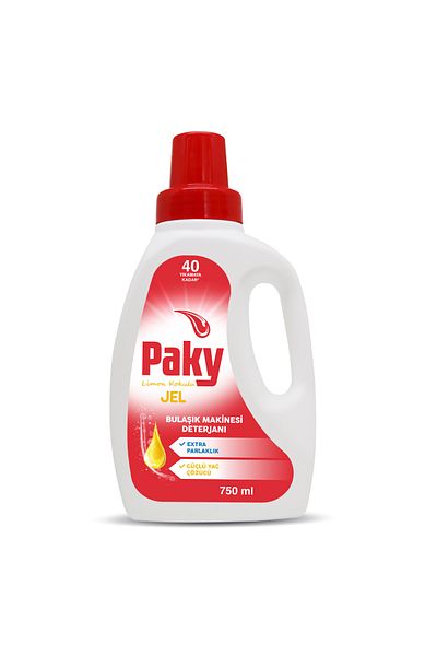 PAKY Gel Dishwasher Detergent Extra Brightness and Powerful Degreaser up to 40 Washes 750 ml