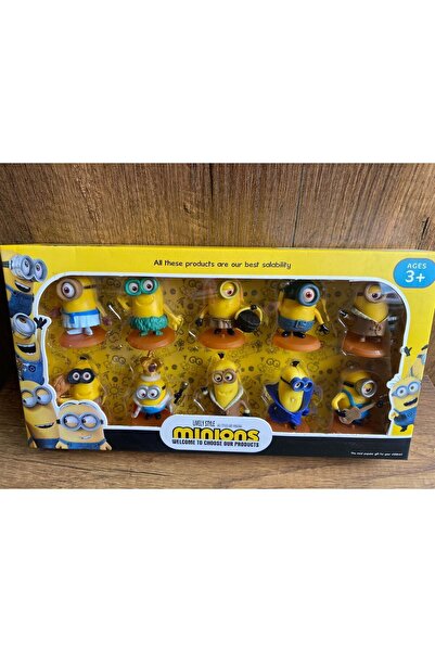 scntoys Minyonlar The Minions 10'lu Film Figürleri Koleksiyonluk Çılgın Hırsız