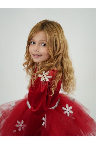 Pano Kids Patiska Nostalji Noel - Yılbaşı Eteği Ve Crop Üst