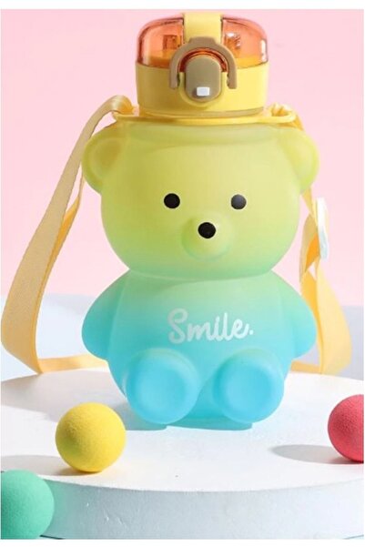 İndirimKap Smile Ayıcık Model Su Matarası Su Şişesi Suluk 500 ml Bpa Içermez ...