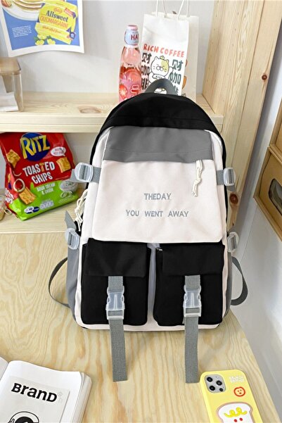 roys joys Σχολική τσάντα για κορίτσια σε μαύρο κορεατικό στυλ Xy31