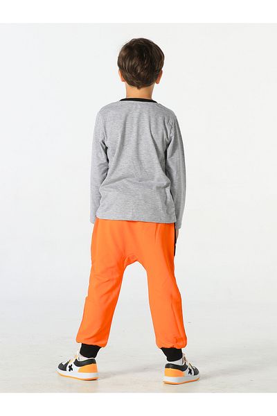Casabony Tiger Paws Orange Trousers+T-shirt Set