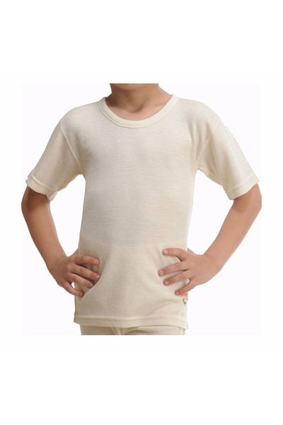 Hasyün Children's Wool Undershirt Absorbs Sweat and Keeps the Skin Dry 2 Pcs