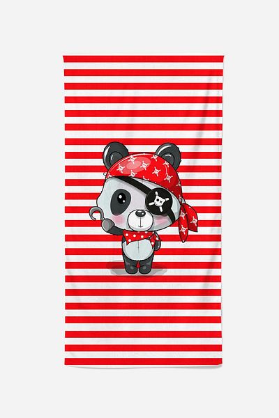 MoveBeach Panda Patterned Children's Beach Towel, Bath Towel