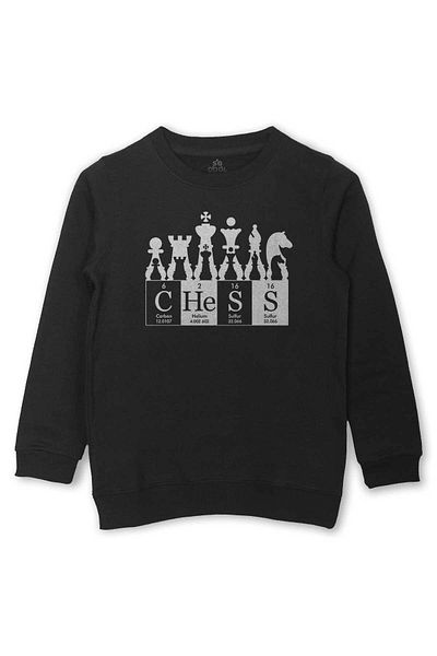 so cool Детски суитшърт с щампа Fischer в черен цвят - Chess Periodical