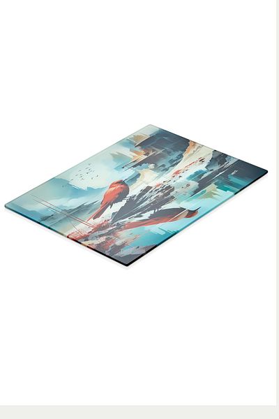 vipgross Colored Glass Cutting Board - Bird