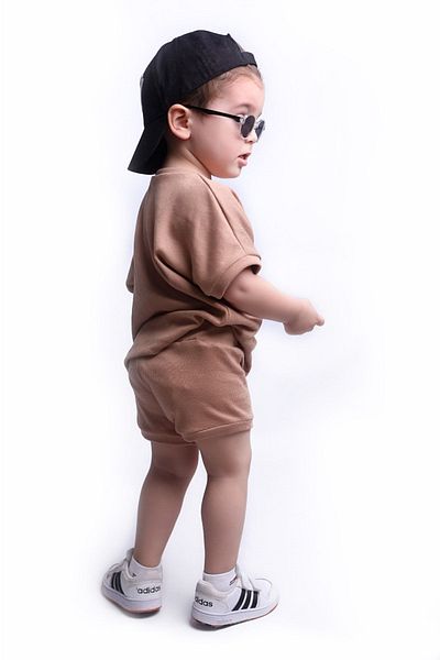 Dage Kids Cocoa Corded Brown Unisex Children's Set