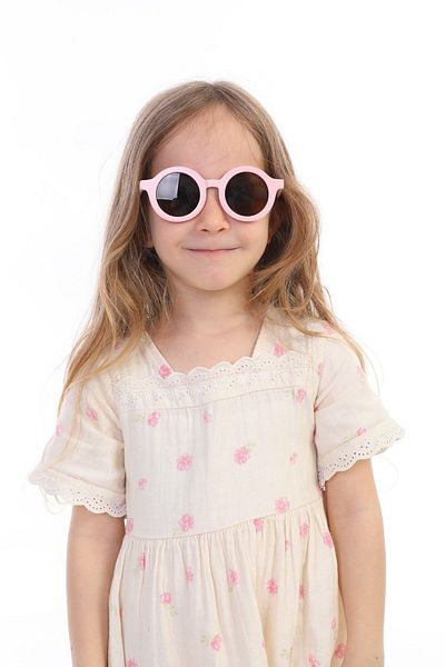 Pink Hippo Kids Unisex Scandinavian Model Children's Sunglasses UV400 Protected