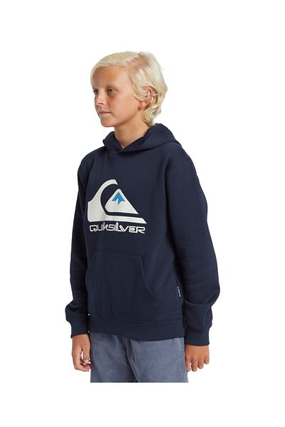 Quiksilver Суичър с качулка Çocuk - голямо лого, тъмносин, модел AQBFT03099-NA0