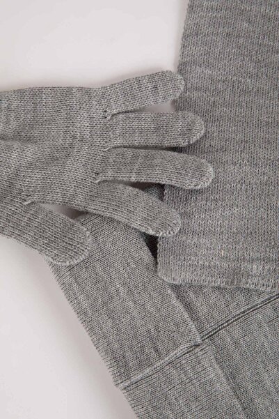 DeFacto Boy's 3-Piece Knitwear Scarf Beanie Gloves Set C8522Ax24Wn