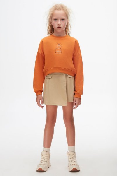 nk kids Dare Kız Çocuk Alt Üst Takım (Sweatshirt + Şort Etek)