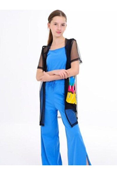 Marions Cardigan lung din tul pentru fete - cu bretele în interior