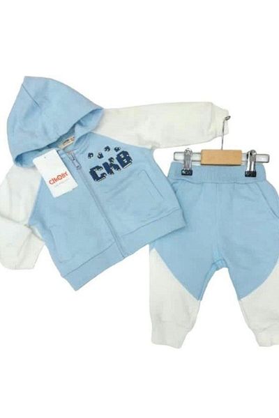 Çikoby Baby Boy Zipper Hooded Tracksuit Set