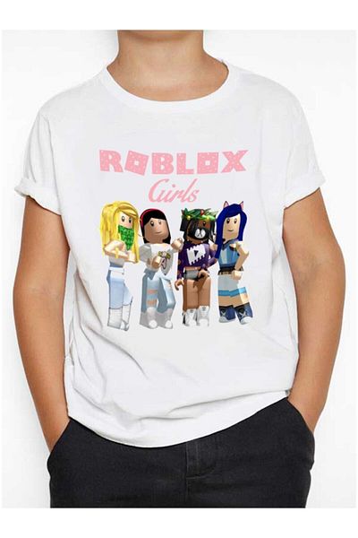 TakeTshirt Tricou alb Roblox Girl pentru copii
