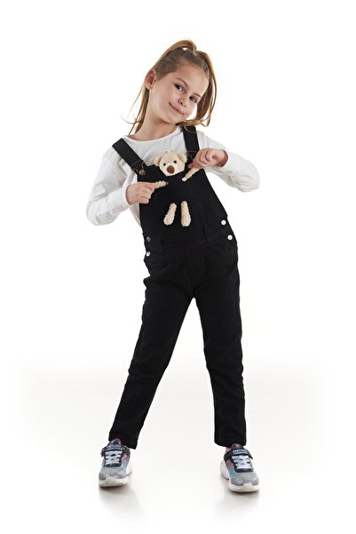 AHENGİM Girl's Jean Slopet Jumpsuit - Seasonal, Lycra and Adjustable Ak2410