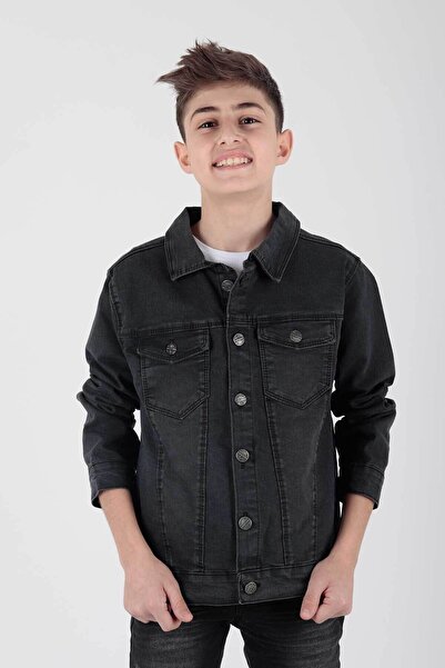 AHENGİM Boy's Jean Jacket - Casual Fashion, Ak 22152023