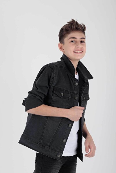 AHENGİM Boy's Jean Jacket - Casual Fashion, Ak 22152023