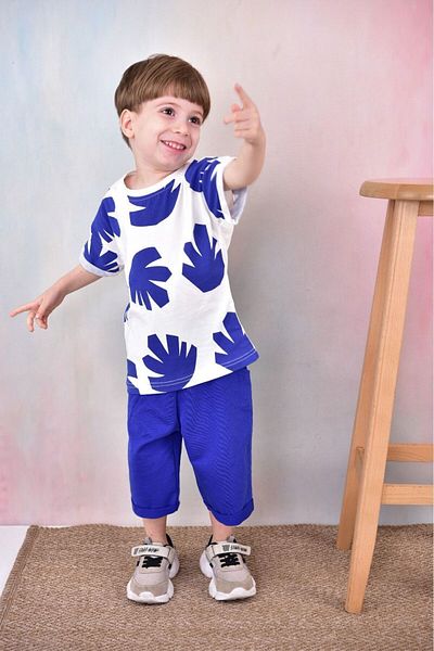 tunays shopping Boy's Shorts Set - Oversize Fit, Premium Compak Fabric