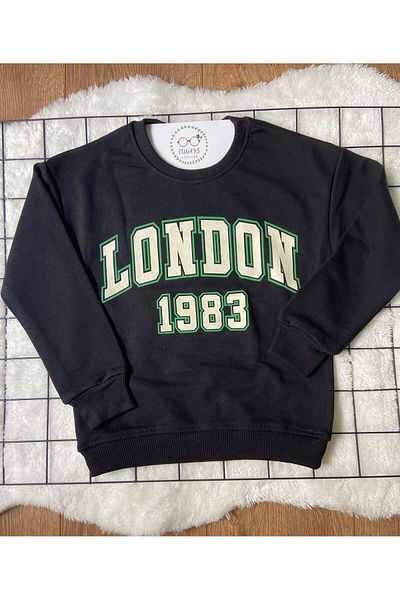 tunays shopping Hanorac oversize pentru copii cu imprimeu Londra