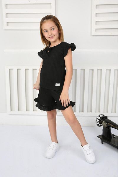 tunays shopping Set pantaloni scurți 100% bumbac pentru fete