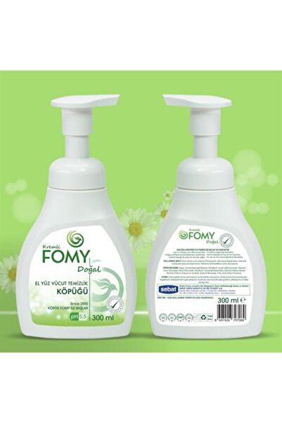Fomy Doğal Ve Narin El Temizleme Köpüğü - Özenle Hazırlanmış Nemlendirici Yenileyici Formül 300ml