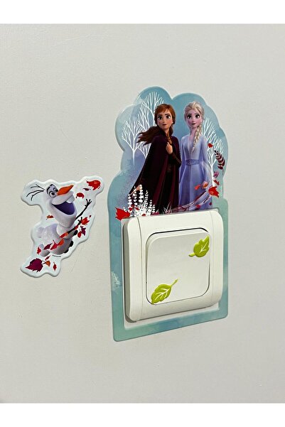 Snow Country Princesses  Lamp Decoration Large Blue Sticker  /Room decoration / Wall sticker /Meat