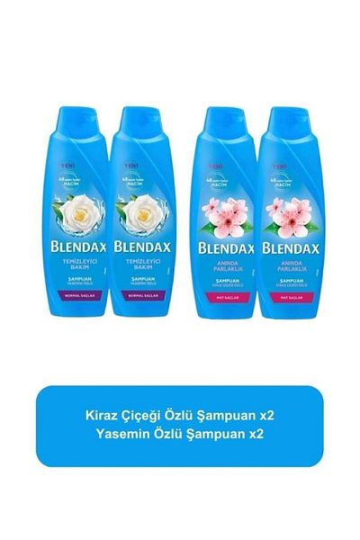 Blendax Cherry Blossom Extract 500ml X2 Jasmine Extract 500 ml X2 Shampoo Set