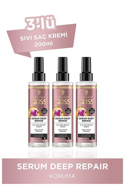 Gliss Serum Deep Repair Repair Leave-in Liquid Conditioner 200 ml
