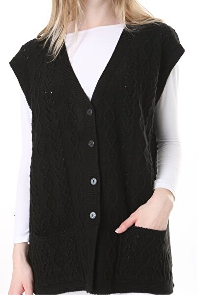 Lamierra Tricotaj Vestă de lână mărime mare