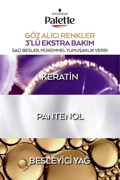 Palette Göz Alıcı Renkler Saç Boyası 5-68 Kestane Pentanol & Besleyici Yağ Saç Boyası  X 2 Adet