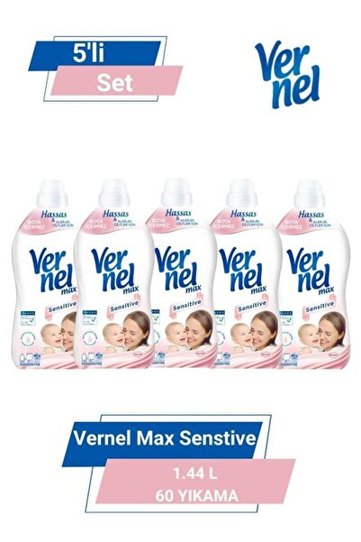 Vernel Max Taze Sensitive 1.44l 60 Yıkama 5'li Set
