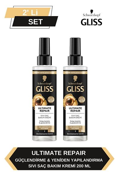 Gliss Ultimate Repair - 200ml x 2-Piece Liquid Conditioner Set