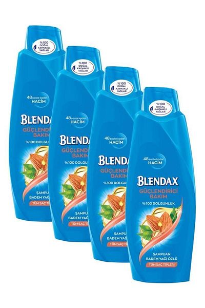 Blendax شامبو العناية المقوي بخلاصة زيت اللوز 500 مل - × 4 قطع