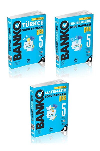 Model Eğitim Yayınları 5.Sınıf Banko Türkçe + Matematik + Fen Bilimleri Soru ...