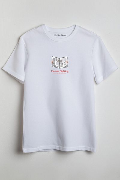 SM Satranç Medya Stalker Printed T-Shirt - I Am Just Stalking, Don'T Mind Me