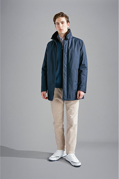 PAUL&SHARK MEN'S ZIPPED PULLOVER C.W. WOOL