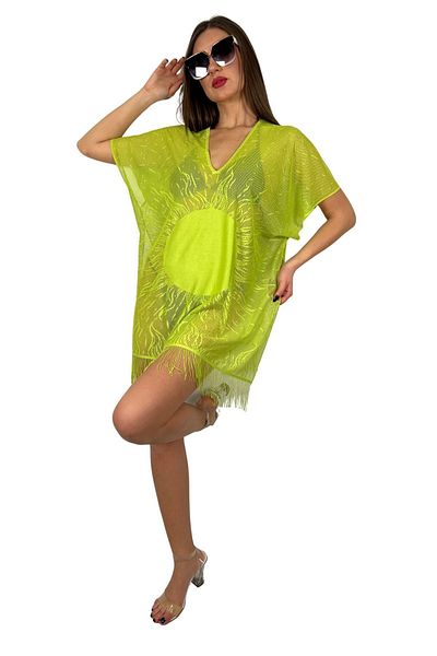 Sinhan Pareo Comfortable and Stylish Beach Dress Sun Pattern - Pistachio Green