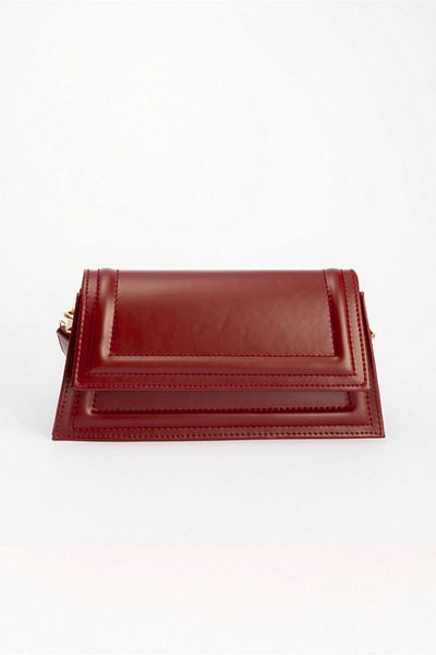 Night Geantă de mână și de umăr pentru femei Mini Julia Model Burgundy