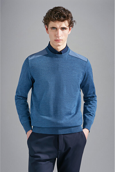 PAUL&SHARK رجل محبوك ROUNDNECK C.Wوول