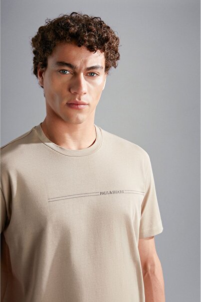 PAUL&SHARK ΑΝΔΡΙΚΟ ΠΛΕΚΤΟ T-SHIRT C.W. ΒΑΜΒΑΚΙ