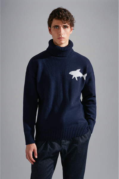 PAUL&SHARK MEN'S WOOLLEN TURTLENECK