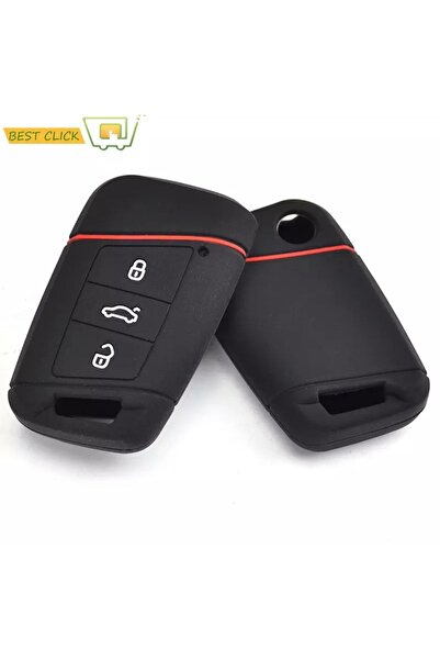 Nildaoto Volkswagen Passat Golf Tiguan - Husa din silicon pentru cheie, Porni...