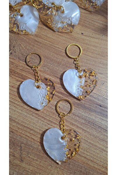 SevgiliAtolyemm 10 قطع سلسلة مفاتيح إيبوكسي لحفلة عيد ميلاد الطفل